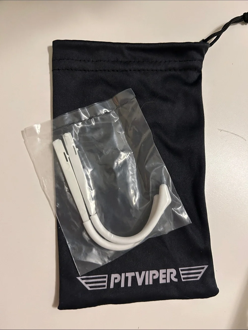 Pit Viper White and Black Shield Mirror Sunglasses